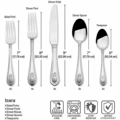 Food Network Izara 20-Pc. Flatware Set<Food Network™ Online